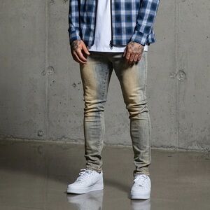 DECEPTION MEN’S ZEPPELIN DENIM SKINNY JEANS SIZE 32